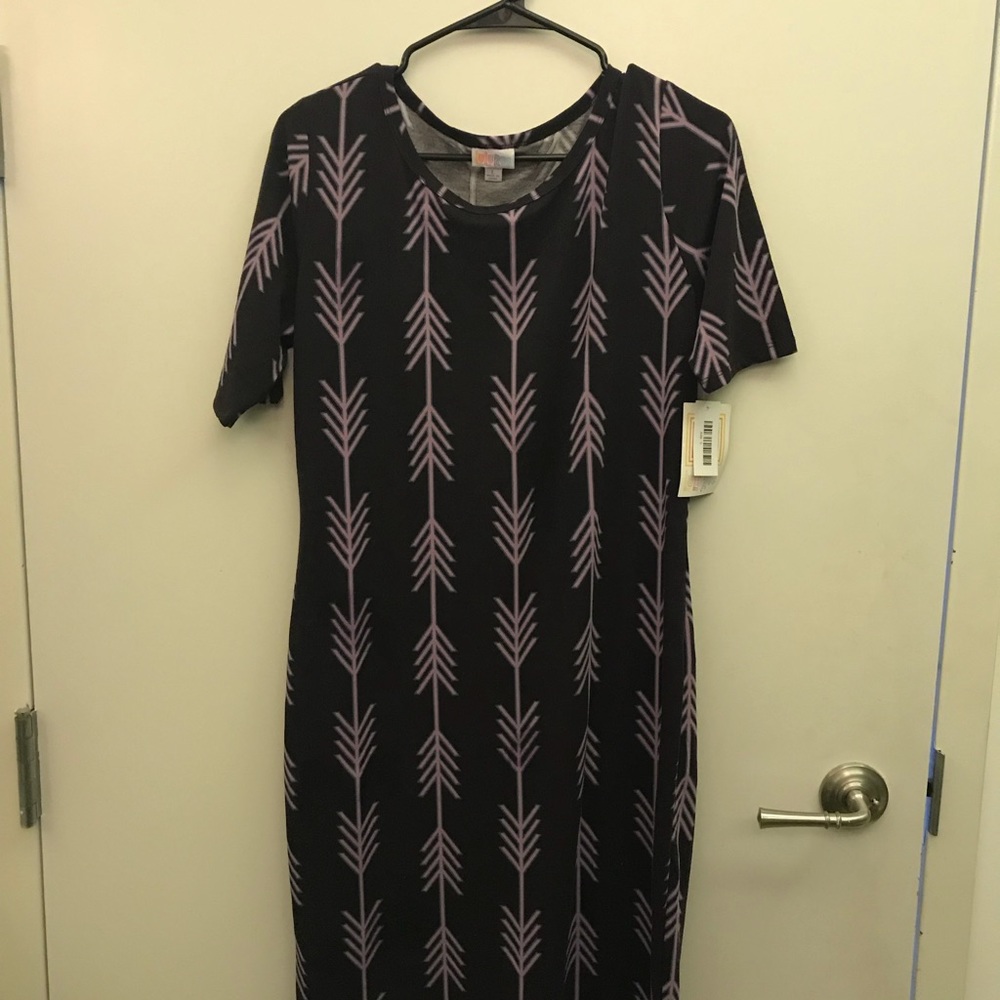 LuLaRoe Julia Dress - size Large